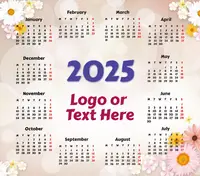 Flowers Rectangle Mouse Pad Calendar