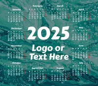 Marble Rectangle Mouse Pad Calendar