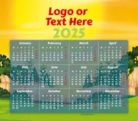 Nature Rectangle Calendar Mouse Pad