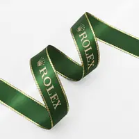 Metallic Edge Hot Stamping Satin Ribbon