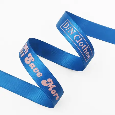 Double Face Screen Printed Satin Ribbon
