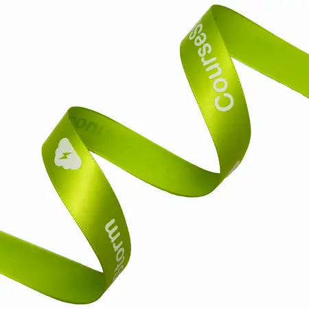 Satin Acetate Screen Printed Ribbon