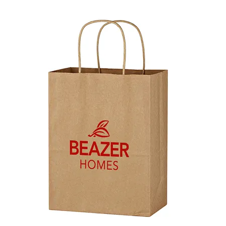 Custom Kraft Paper Brown Shopping Bag 