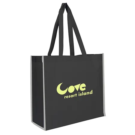 Custom Non Woven Reflective Edge Tote Bag