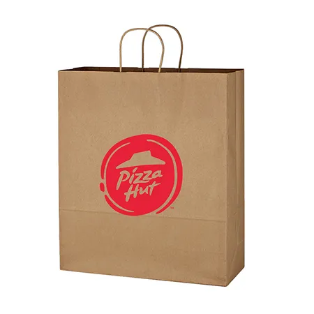 Custom Kraft Paper Brown Shopping Bag - 16" X 19"