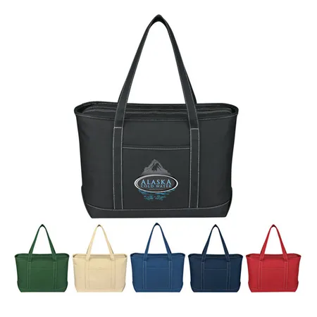 Custom Large Cotton Canvas Yacht Tote Bag
