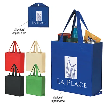 Custom Non Woven Foldable Shopper Tote Bag