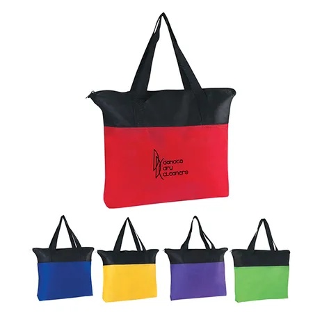Custom Non Woven Zippered Tote Bag