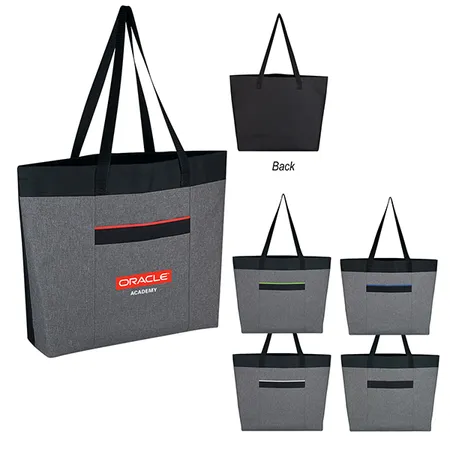 Custom Heathered Tote Bag