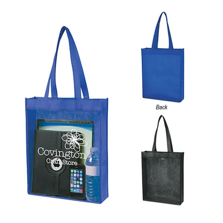 Custom Nonwoven Clear View Tote Bag
