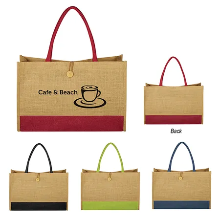 Custom Jute Box Tote Bag