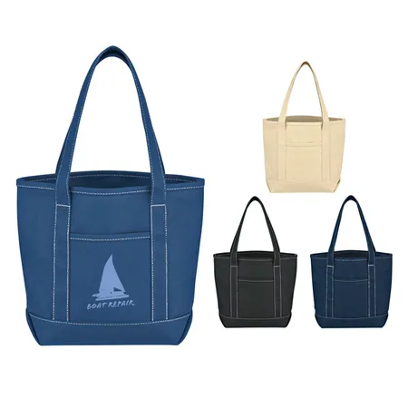 Custom Small Cotton Canvas Yacht Tote Bag