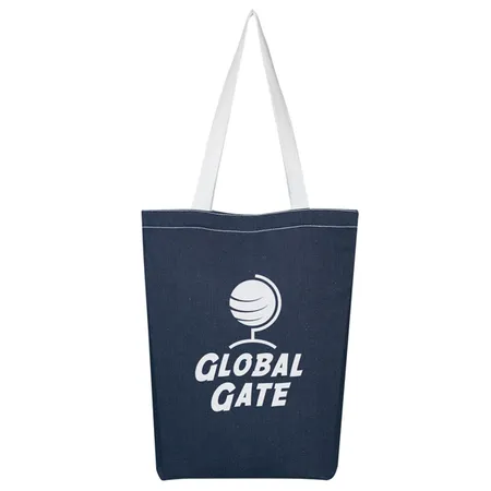 Custom Denim Economy Tote Bag