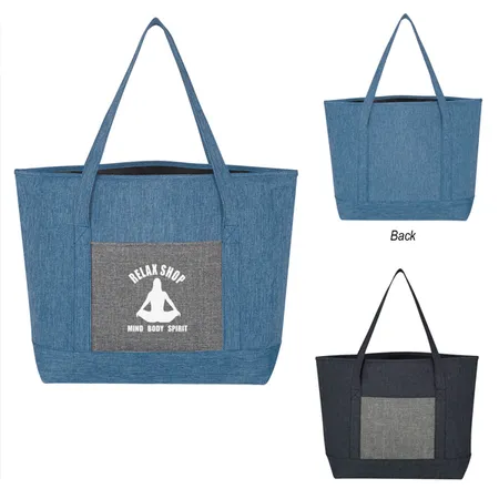 Custom Denim Effect Tote Bag
