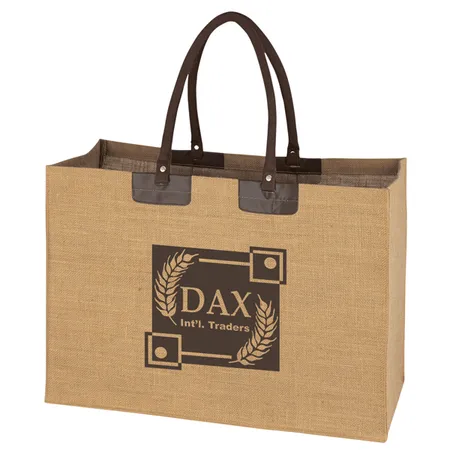 Custom Jumbo Jute Tote Bag