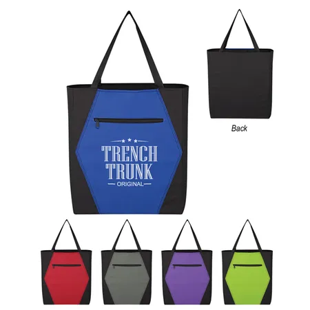 Custom Two Tone Hexagon Tote Bag