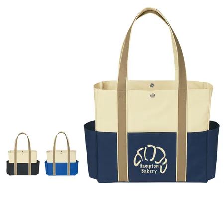 Custom Tri Color Tote Bag