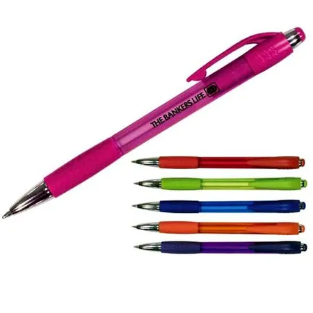 Custom Mardi Gras Grip Pen