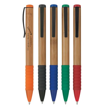 Custom Bamboo Design Twist Pen