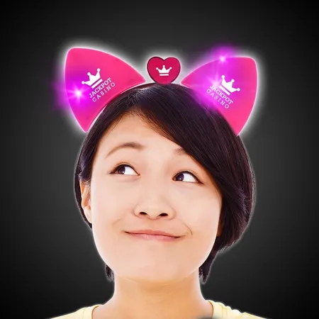 Led Pink Cat Ear Headband