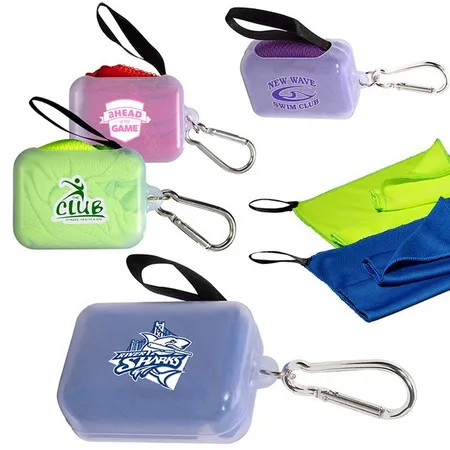 Cooling Towel In Case With Carabiner