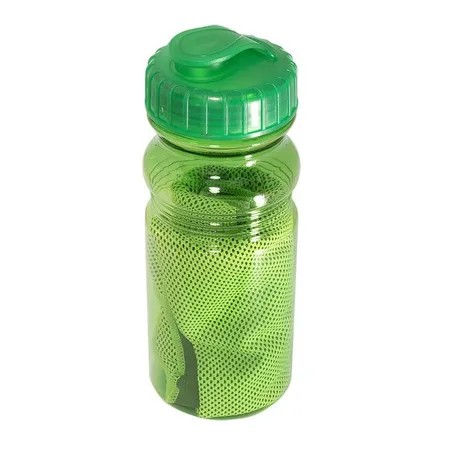 Cooling Towel In Water Bottle