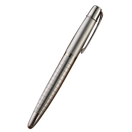 Custom Fashion Design Business Gift  Plaid Gray Gel Roller Pen Pmt01018