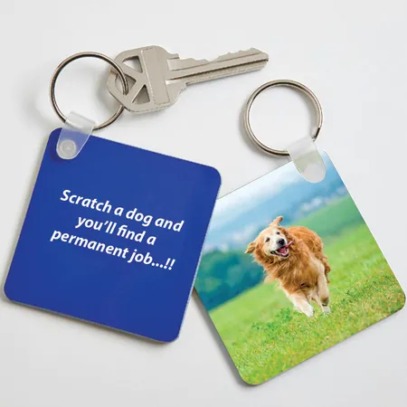 Personalized Pet Photo Keyring