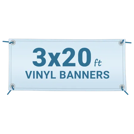 Custom 3′ X 20′ Vinyl Banners