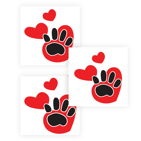 Custom Paws & Footprints Tattoo
