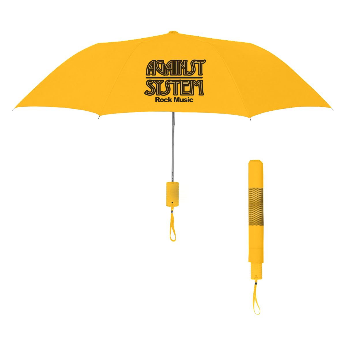 42" Arc Neon Telescopic Folding Umbrella
